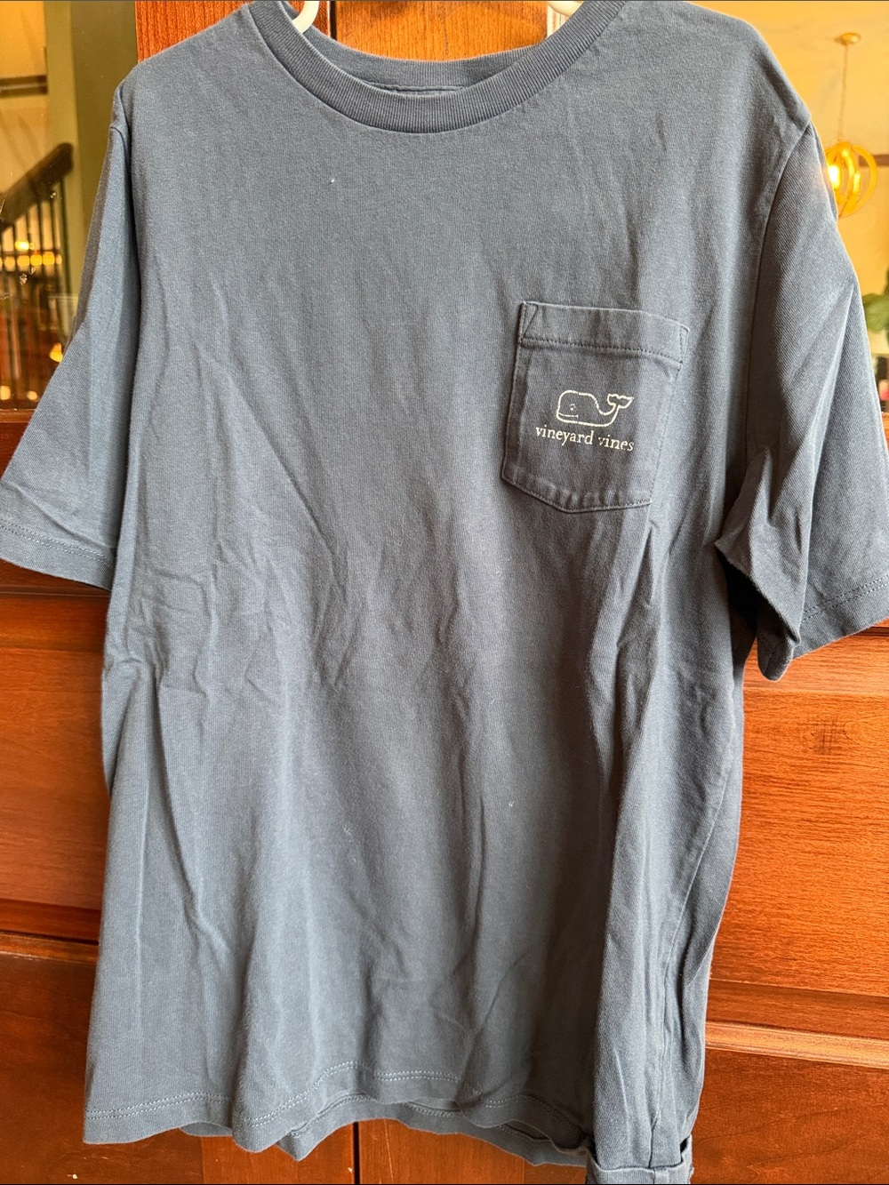 Vineyard Vines kidd Pocket T-Shirt in Navy